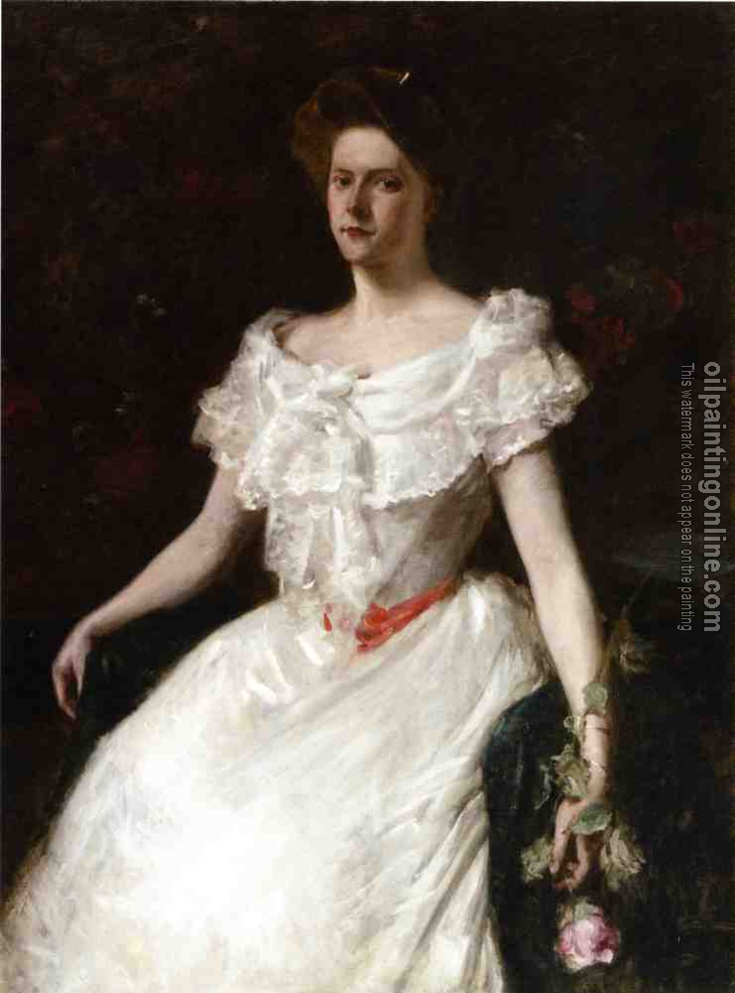 Chase, William Merritt - Lady with a Rose